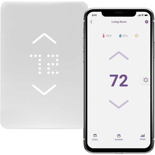 Smart Thermostat for Electric Heaters, Remote Control via Free App, Easy Installation, Works with HomeKit, Alexa, Google Home, Wi-Fi Programmable, Te