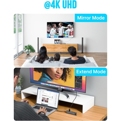 USB C Multiport Adapter, 7 in 1 USB C Hub Dongle with Gigabit Ethernet, 100W PD, 4K HDMI, 2 USB 3.0 Ports, SD/TF Card Reader for MacBook Pro/Air M1,