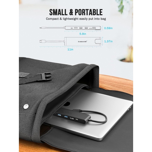 USB C Multiport Adapter, 7 in 1 USB C Hub Dongle with Gigabit Ethernet, 100W PD, 4K HDMI, 2 USB 3.0 Ports, SD/TF Card Reader for MacBook Pro/Air M1,