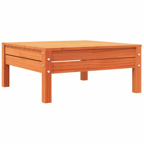 vidaXL Garden Sofa with Cushions and Footstool Solid Wood Pine