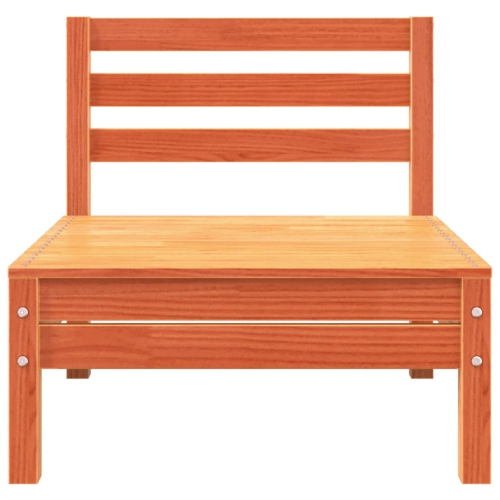 vidaXL Garden Sofa 3-Seater Wax Brown Solid Wood Pine