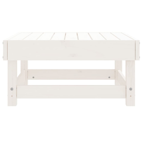 VidaXL – Tabouret de jardin en pin massif blanc