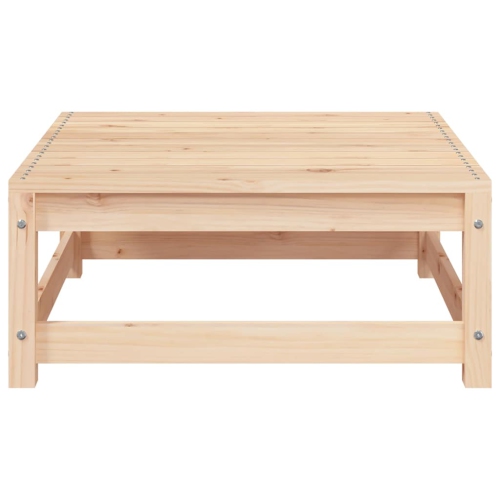 vidaXL Garden Sofa Armless with Footstool Solid Wood Pine