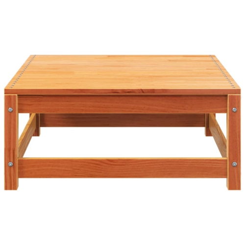 vidaXL Garden Sofa Armless with Footstool Wax Brown Solid Wood Pine