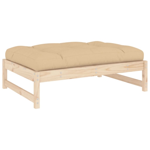 vidaXL Garden Footstool 120x80 cm Solid Wood Pine