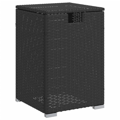 VidaXL – Housse de réservoir de propane table noir 40x40Prés 60&nbsp;cm poly rotin