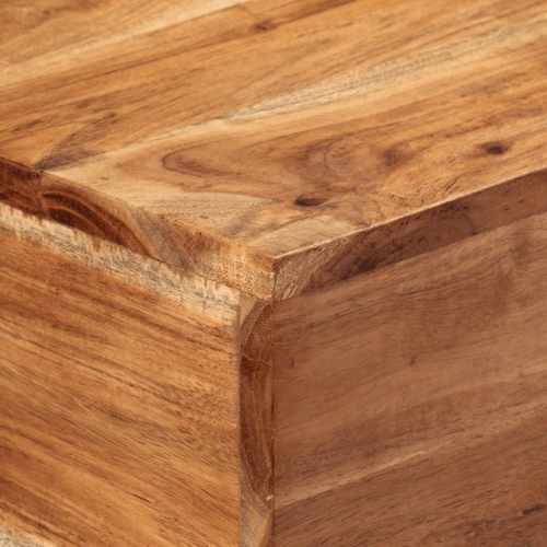 vidaXL Console Table 110x30x75 cm Solid Wood Acacia and Iron