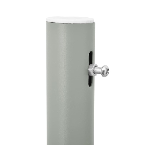 vidaXL Patio Retractable Side Awning 47.2"x196.9" Gray