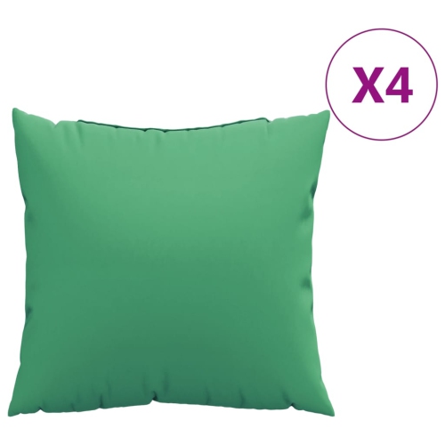 Coussin décoratif «&nbsp;VidaXL&nbsp;», 4 pièces, tissu vert 60&nbsp;cm, 60 feuilles