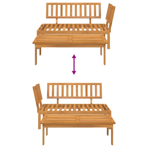 vidaXL Garden Pallet Sofa Set 2 pcs Solid Wood Acacia