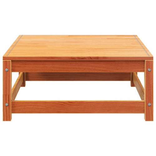 vidaXL Garden Sofa Armless with Footstool Wax Brown Solid Wood Pine