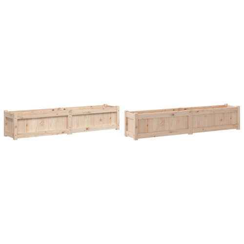 VIDAXL  Garden Planters 2 PCs Solid Wood Pine