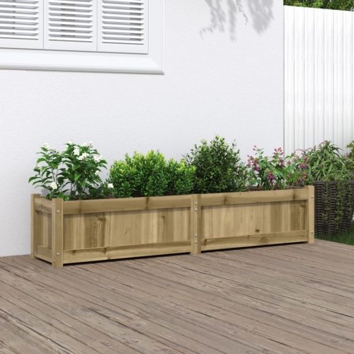 VIDAXL  Garden Planter 150X31X31 Cm Impregnated Wood Pine