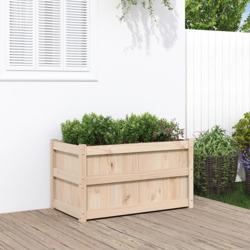 VIDAXL  Garden Planter 90X50X50 Cm Solid Wood Pine