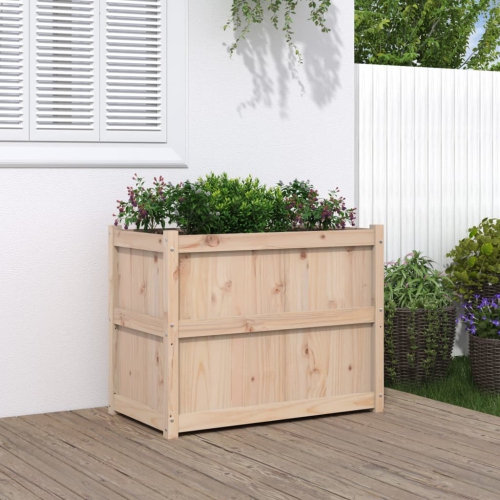 VIDAXL  Garden Planter 90X50X70 Cm Solid Wood Pine