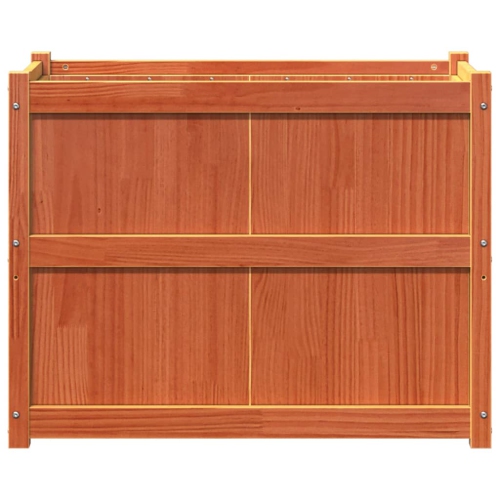 vidaXL Garden Planter Wax Brown 90x50x70 cm Solid Wood Pine
