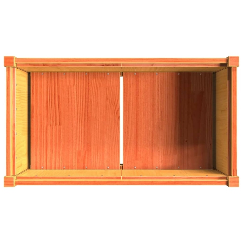 vidaXL Garden Planter Wax Brown 90x50x70 cm Solid Wood Pine