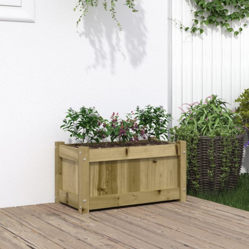 vidaXL Garden Planter 60x31x31 cm Impregnated Wood Pine