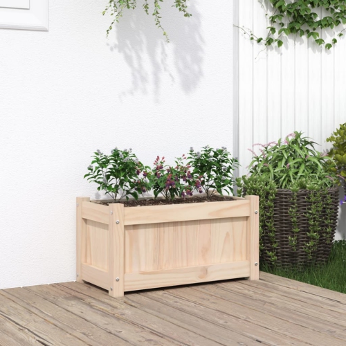 VIDAXL  Garden Planter 60X31X31 Cm Solid Wood Pine