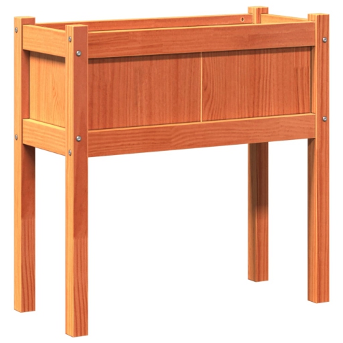 VIDAXL  Garden Planter With Legs Wax 70X31X70 Cm Solid Wood Pine In Brown