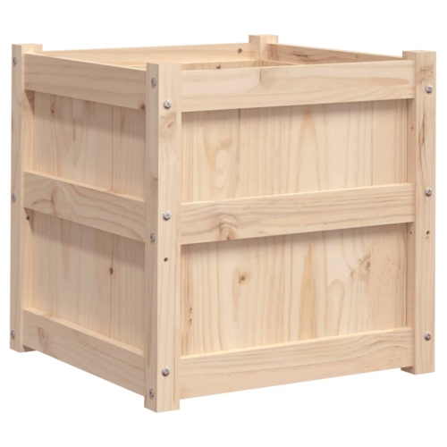 vidaXL Garden Planter 50x50x50 cm Solid Wood Pine