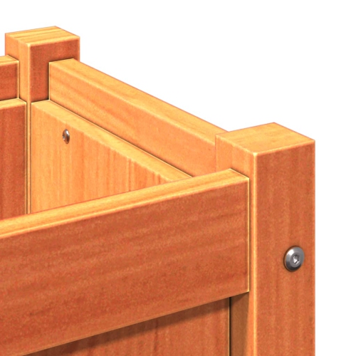vidaXL Garden Planter Wax Brown 50x50x50 cm Solid Wood Pine