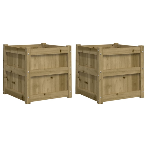VIDAXL  Garden Planters 2 PCs Impregnated Wood Pine
