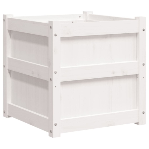 VidaXL Jardinière en pin massif 5050&nbsp;cm, blanc