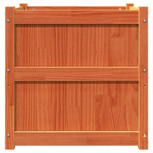 vidaXL Garden Planters 2 pcs Wax Brown Solid Wood Pine