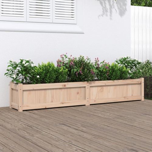 VIDAXL  Garden Planter 180X31X31 Cm Solid Wood Pine