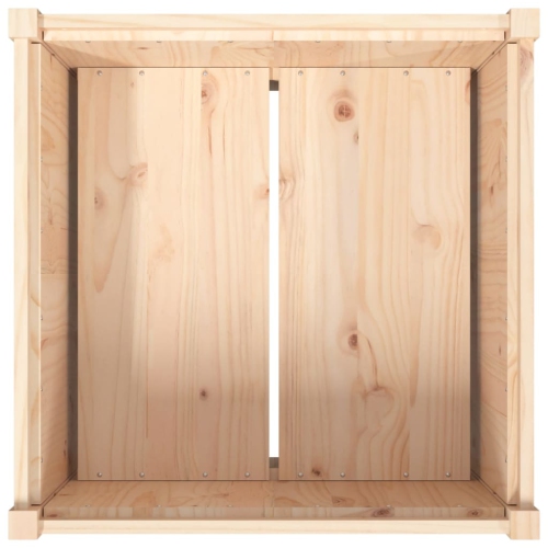 Jardinière de jardin vidaXL 70x70 de 70 cm en bois massif