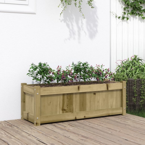 vidaXL Garden Planter 90x31x31 cm Impregnated Wood Pine