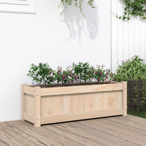 VIDAXL  Garden Planter 90X31X31 Cm Solid Wood Pine