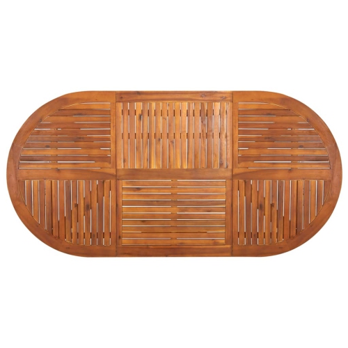 vidaXL 7 Piece Garden Dining Set Brown