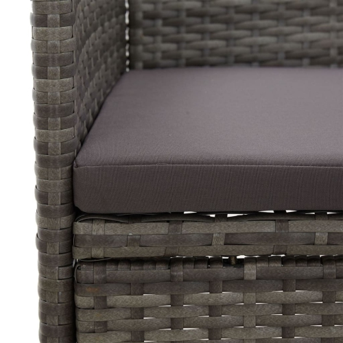 vidaXL 5 Piece Garden Dining Set Grey