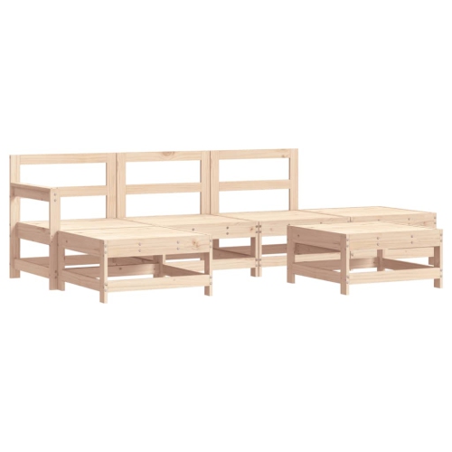 VIDAXL  6 Piece Garden Lounge Set Solid Wood Pine