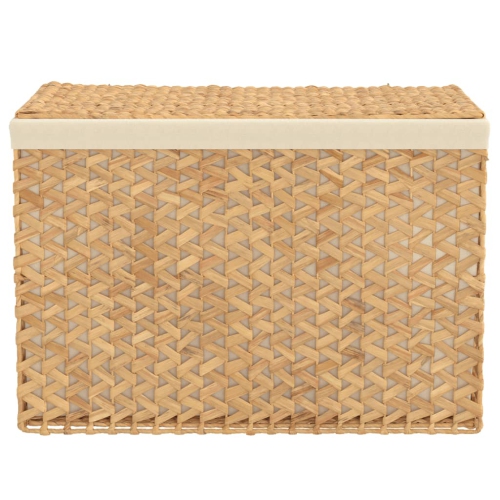 vidaXL Laundry Basket with 3 Sections 75x42.5x52 cm Water Hyacinth