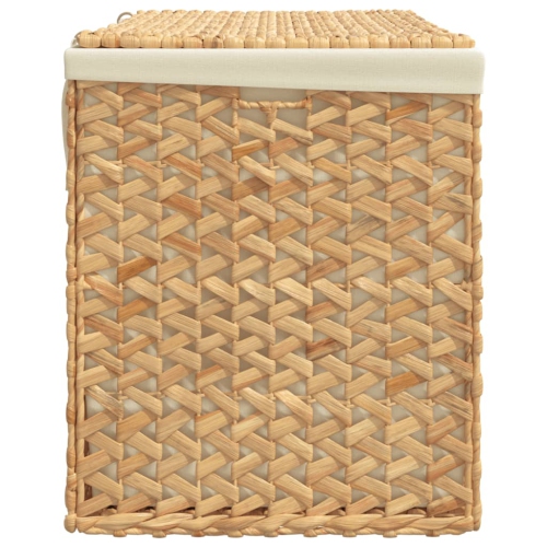 vidaXL Laundry Basket with 3 Sections 75x42.5x52 cm Water Hyacinth