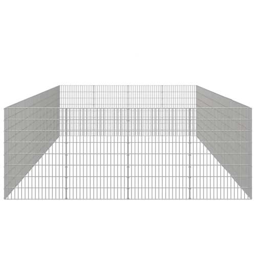 vidaXL Free Range Animal Enclosure 24-Panel 54x80 cm Galvanised Iron