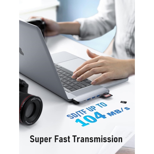 USB C Hub For Macbook Pro/Air M1 M2 2022 2021 2020 2019 2018 13" 15" 16" Multiport Adapter Hub Usb C 7 In 2 Mac Dongle With 4K Hdmi, 3 Usb 3.0. Sd/Tf