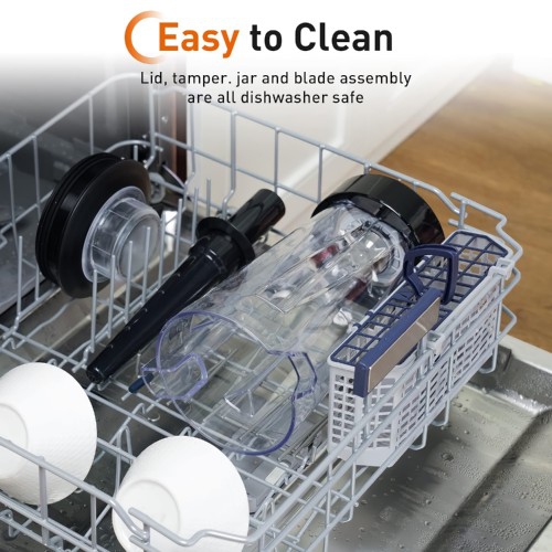 JOYOUNG 2L Smoothie Blender, 1300W Smoothie Blender with LED Screen, 5 Presets, 10 Speeds, Dishwasher Safe