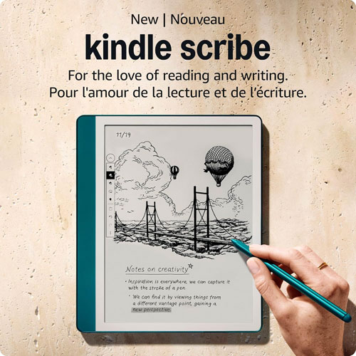 Amazon Kindle Scribe 64GB 10.2" Digital eReader with Touchscreen & Premium Pen - Matte Jade