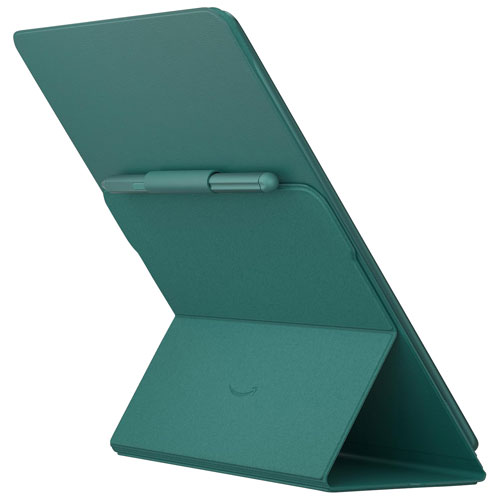 Étui folio en tissu pour Kindle Scribe d'Amazon avec attache magnétique - Jade