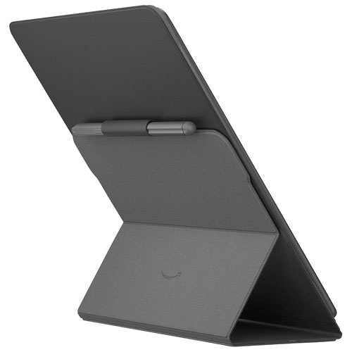 Étui folio en tissu pour Kindle Scribe d'Amazon avec attache magnétique - Noir