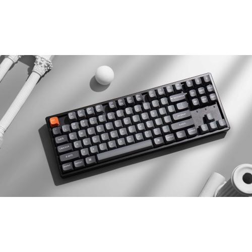 Keychron K8 Max Wireless RGB Hotswap Mechanical Gaming Keyboard – TKL Layout, K Super Brown Switches – Compatible with Windows & macOS, Black (K8M-J3)