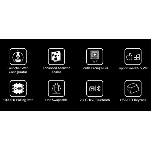 Keychron K8 Max Wireless RGB Hotswap Mechanical Gaming Keyboard – TKL Layout, K Super Brown Switches – Compatible with Windows & macOS, Black (K8M-J3)