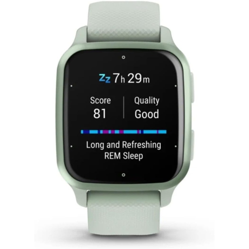 Garmin Venu® Sq 2 GPS Smartwatch, All-Day Health Monitoring, Long-Lasting Battery Life, AMOLED Display, Mint Green