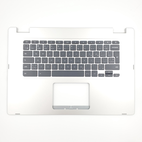 Image 1 de 1.. Repose-poignets Chromebook C523N d'Asus avec clavier Argenté 90NX01R1-R32CB2 - Remis à neuf