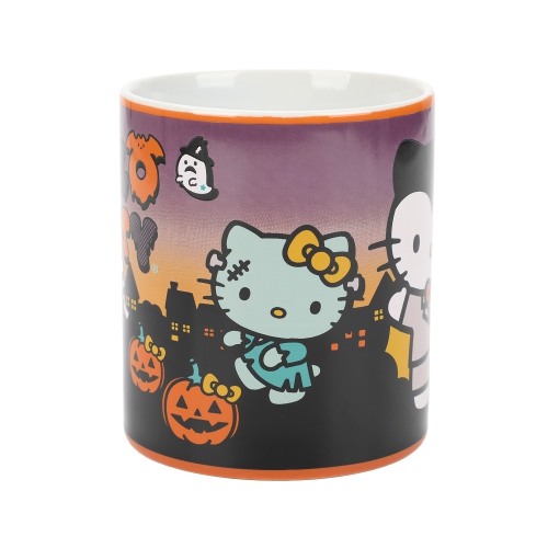 Tasse en céramique 16 oz avec thème d'Halloween et icônes Hello Kitty