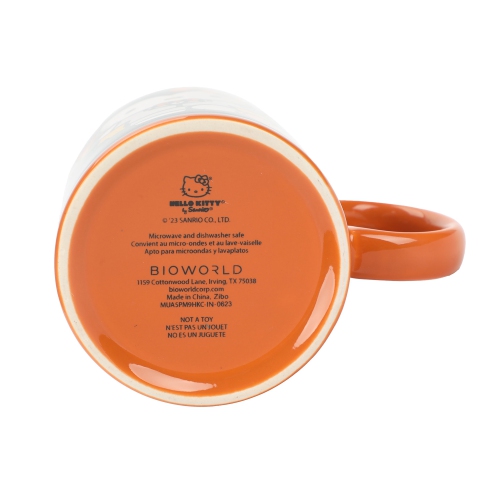 Tasse en céramique 16 oz avec thème d'Halloween et icônes Hello Kitty
